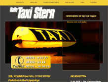 Tablet Screenshot of hallo-taxi-stern.de